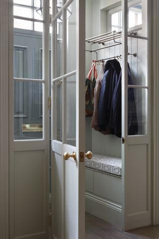 Small entryway storage ideas by Alexander James