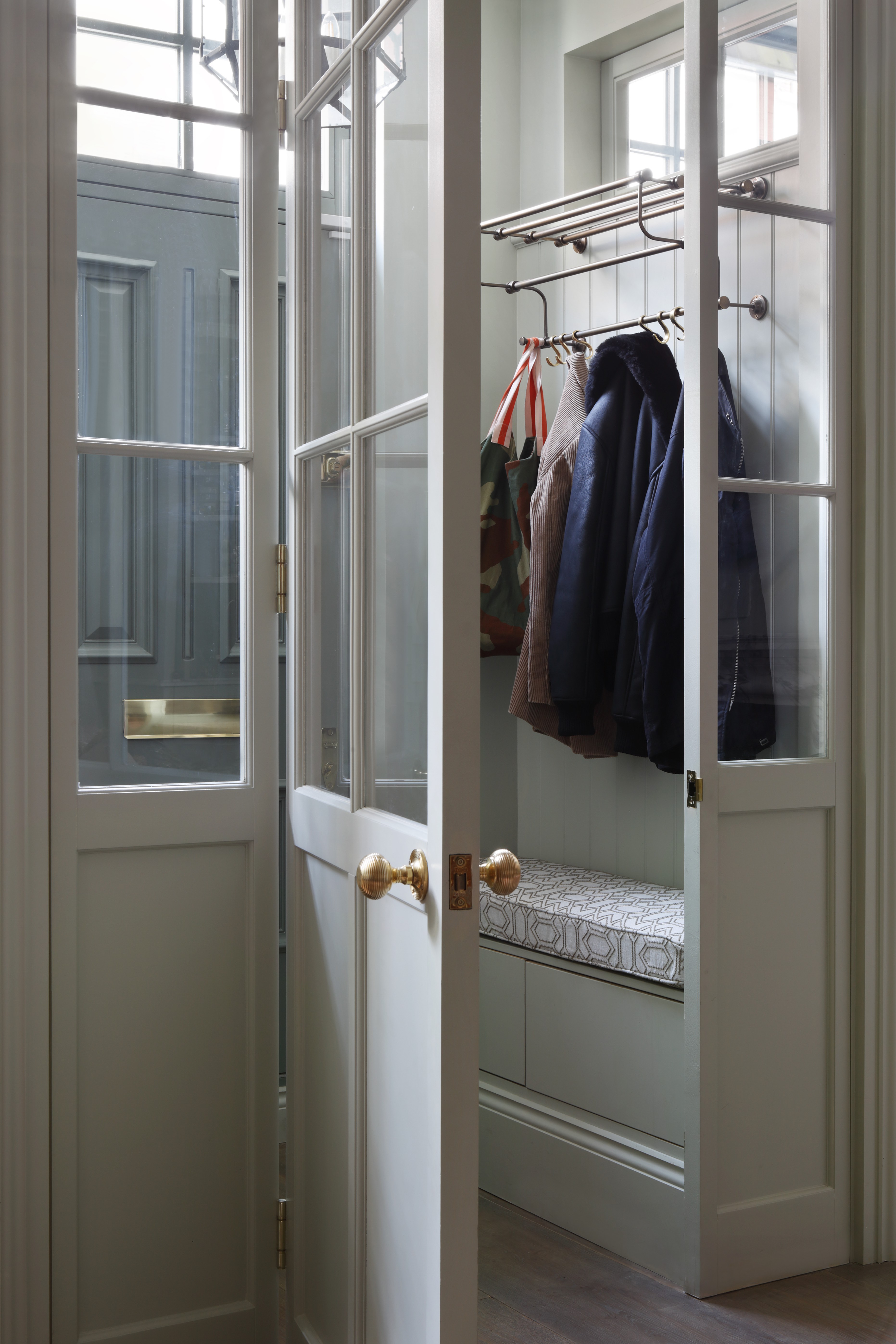 Small entryway storage ideas by Alexander James