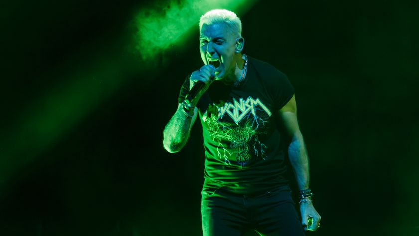 Photo of H.P. Baxxter of Scooter performing live