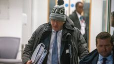 Boris Johnson arrives at the Covid Inquiry