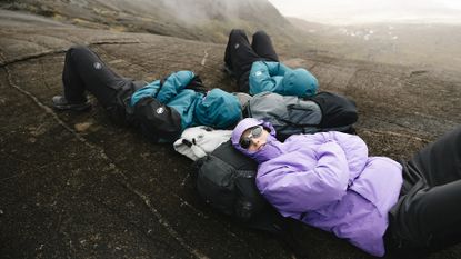 Mammut Fall/Winter 2025 collection in use in Scotland by hikers