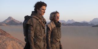 Lady Jessica (Rebecca Ferguson) and Paul (Timothee Chalamet) in Dune