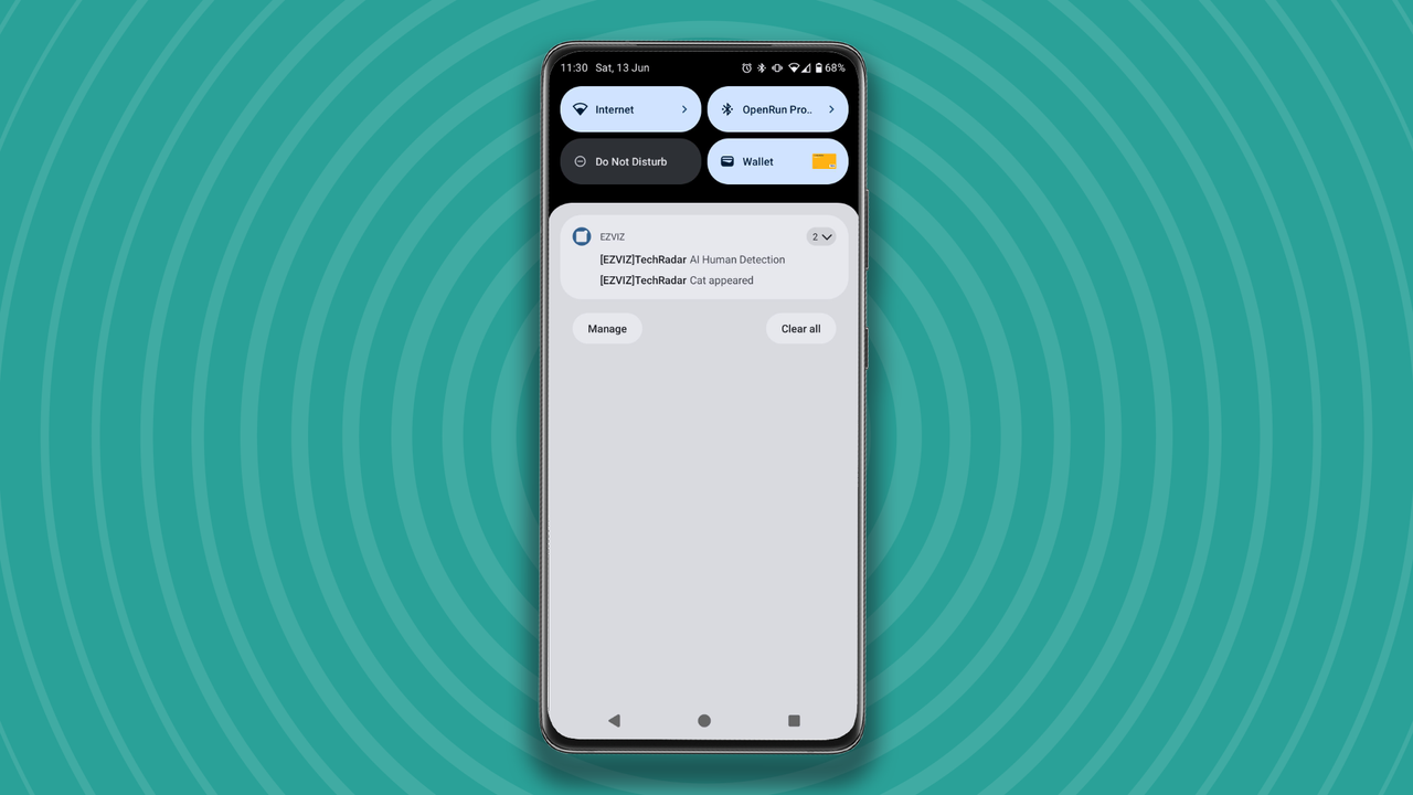 Person detection alerts in the Ezvizlife app
