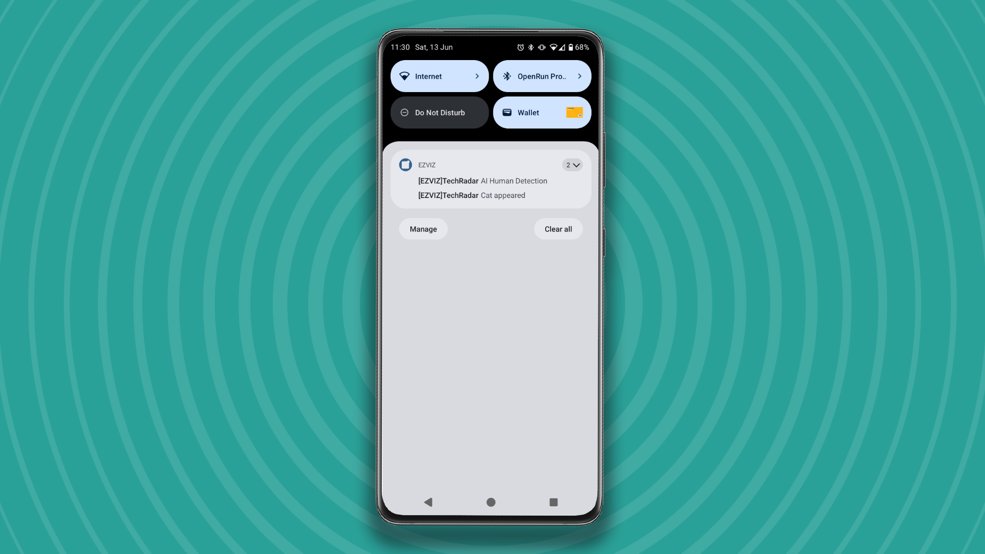 Person detection alerts in the Ezvizlife app