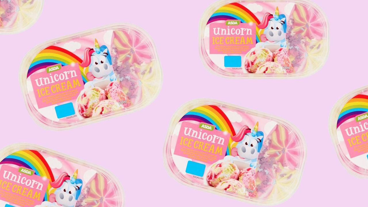 asda unicorn ice cream