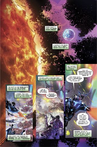 A page from Joe Satriani's "Crystal Planet" comic.