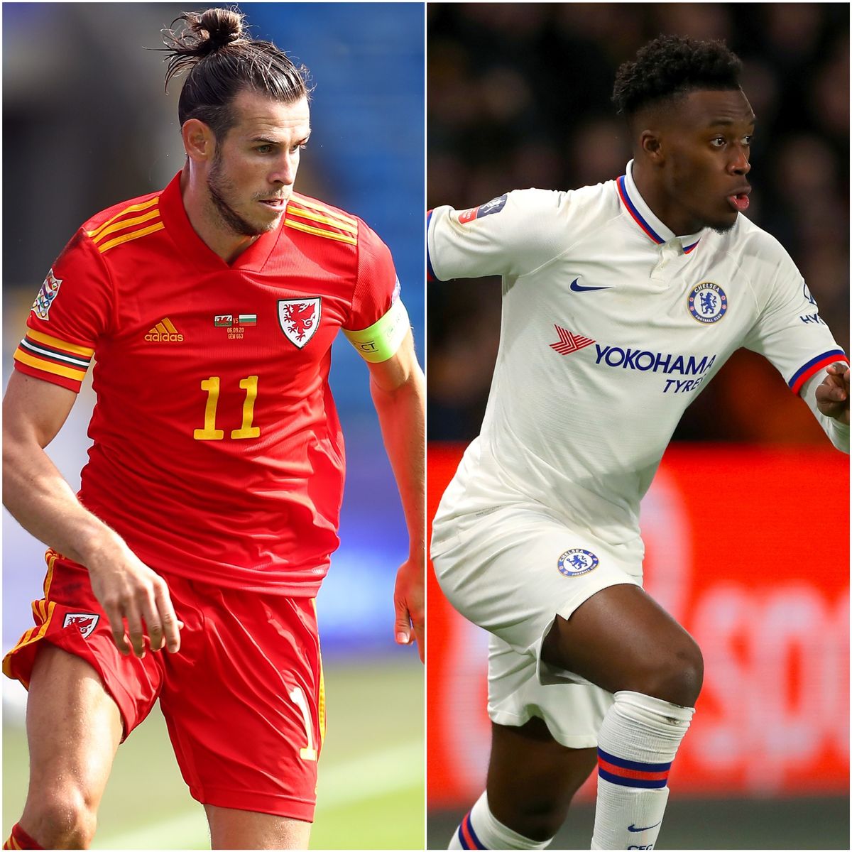 Gareth Bale and Callum Hudson-Odoi