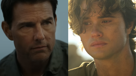 Tom Cruise in Top Gun: Maverick and Chase Stokes in Outer Banks Season 5