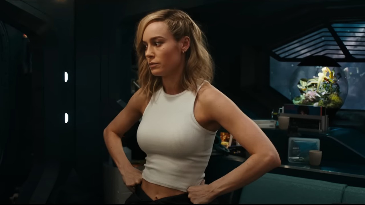 Brie Larson Shares Hack For Hiding Bra Straps While Wearing A Tank Top  After A Fan Asked How She Did It In The Marvels