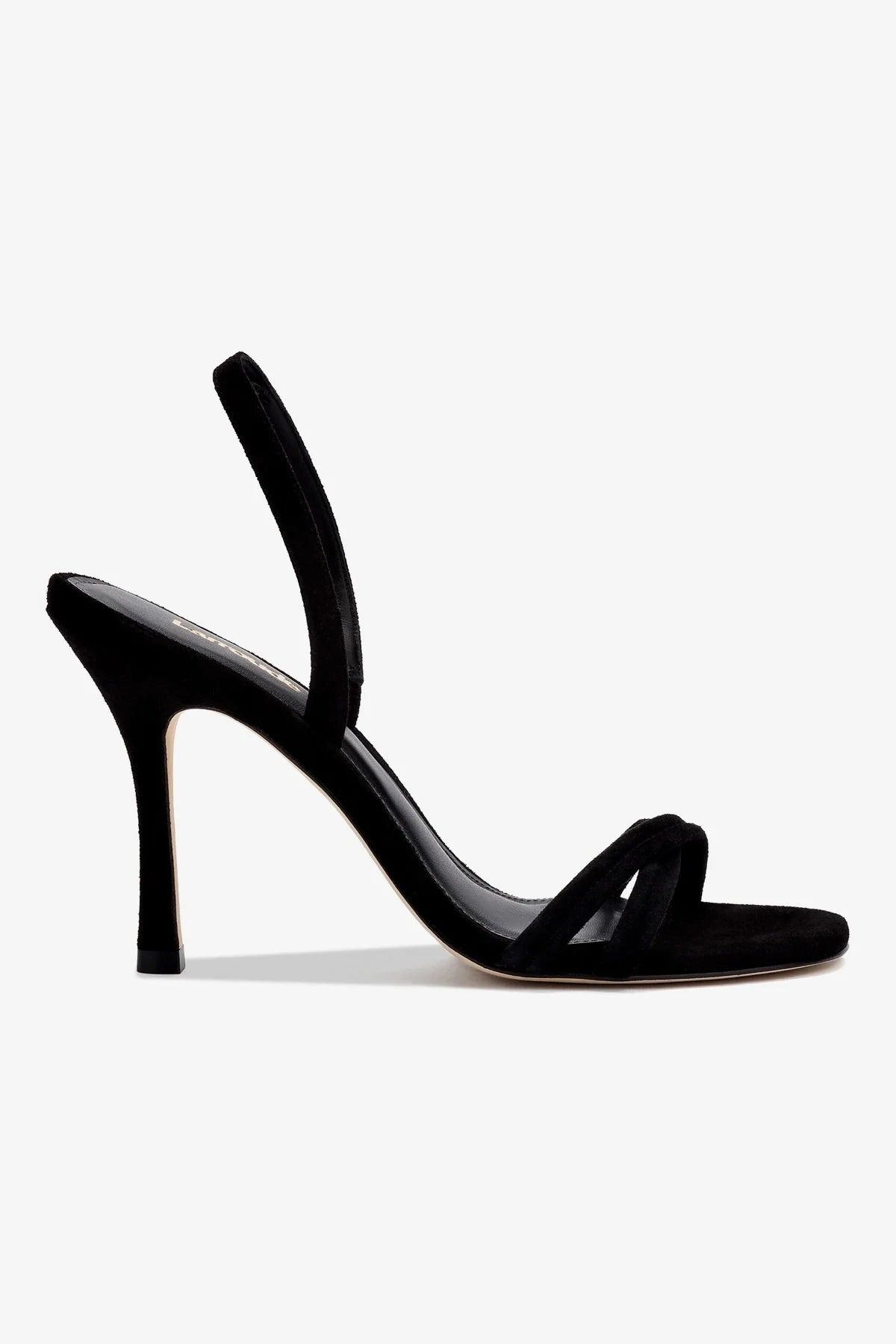Larroude black sandals.
