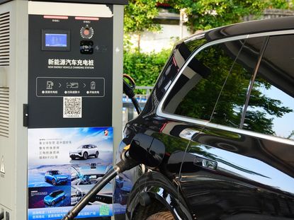 Electric car charging piles