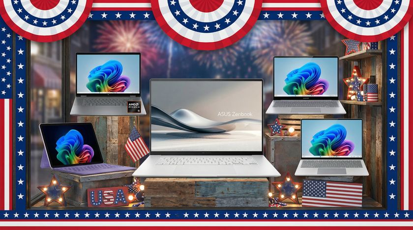 Ai-generated image of various Microsoft, HP and Samsung laptops visualized. 