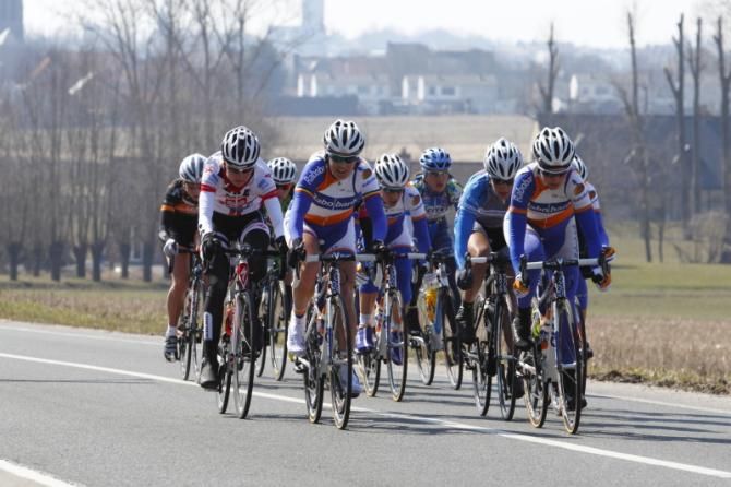 At times, with five riders in the break, it looked like a Rabo Women group ride