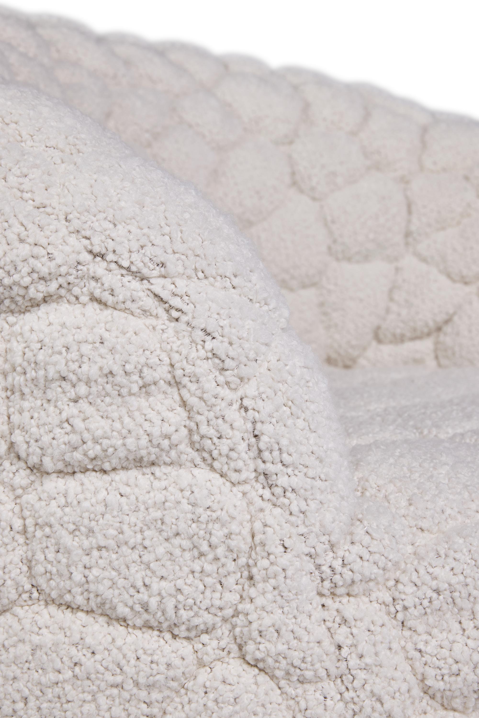 chair with padded wool upholstery