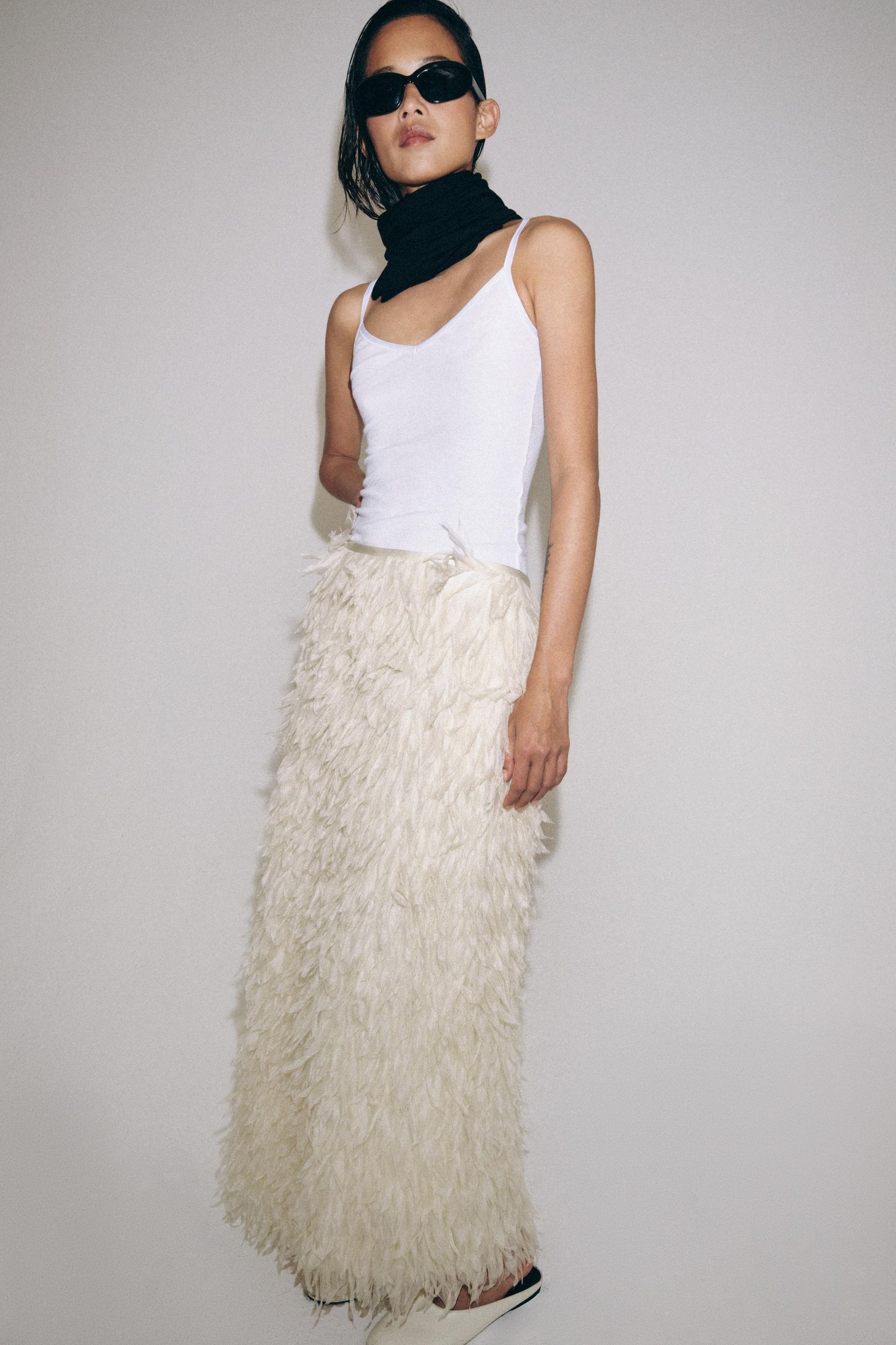 Zw Collection Limited Edition Feather Skirt