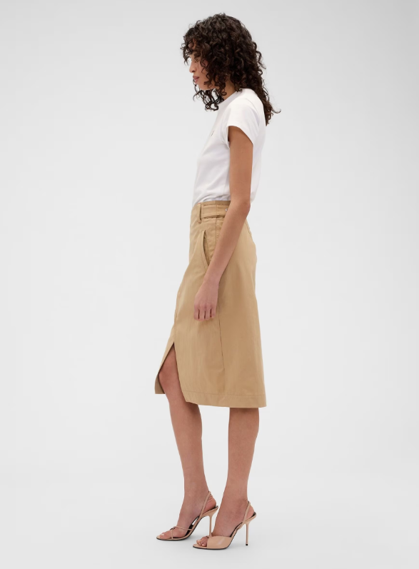 Gap x Victoria Beckham Beige Cargo Skirt