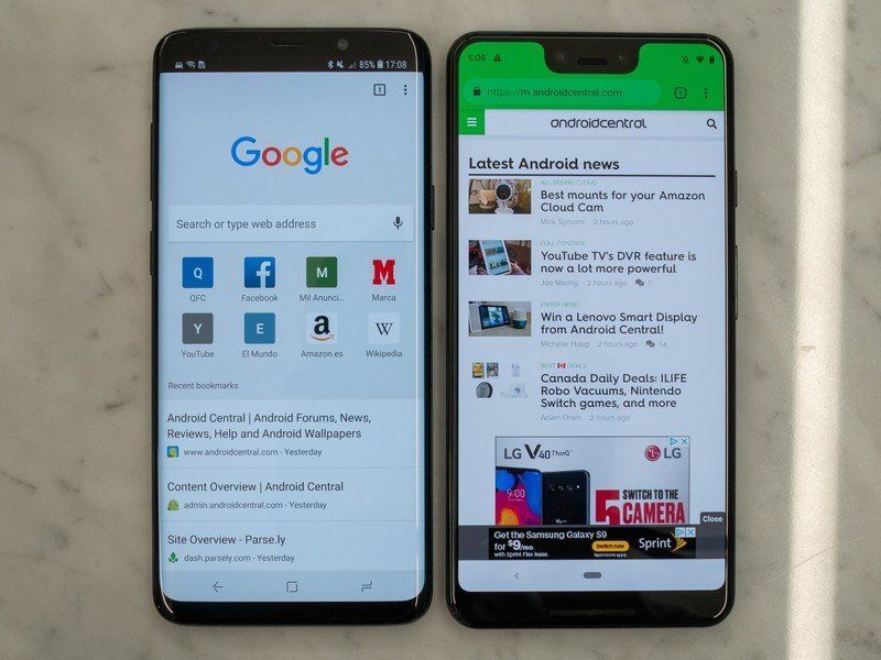 Google Pixel 3 XL vs. Galaxy S9+