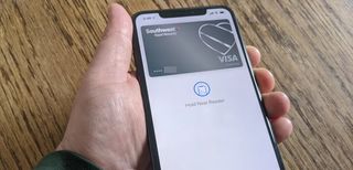 Apple Pay on an iPhone