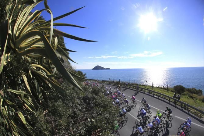 A beautiful day for racing at the Trofeo Laigueglia.