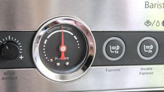 The pressure dial on the Philips Barista Brew Espresso Machine