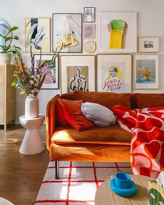 Colorful living room decor
