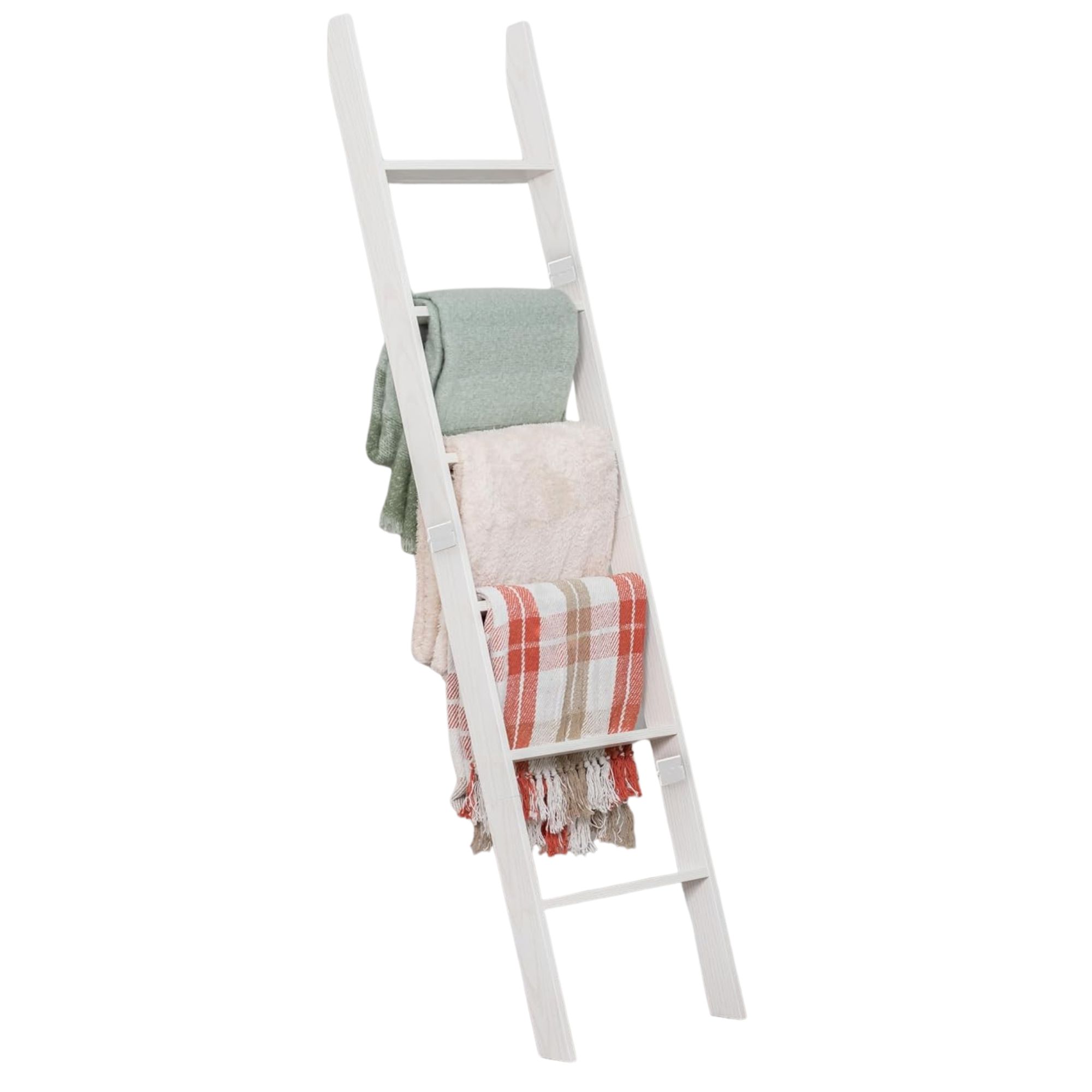 White blanket ladder
