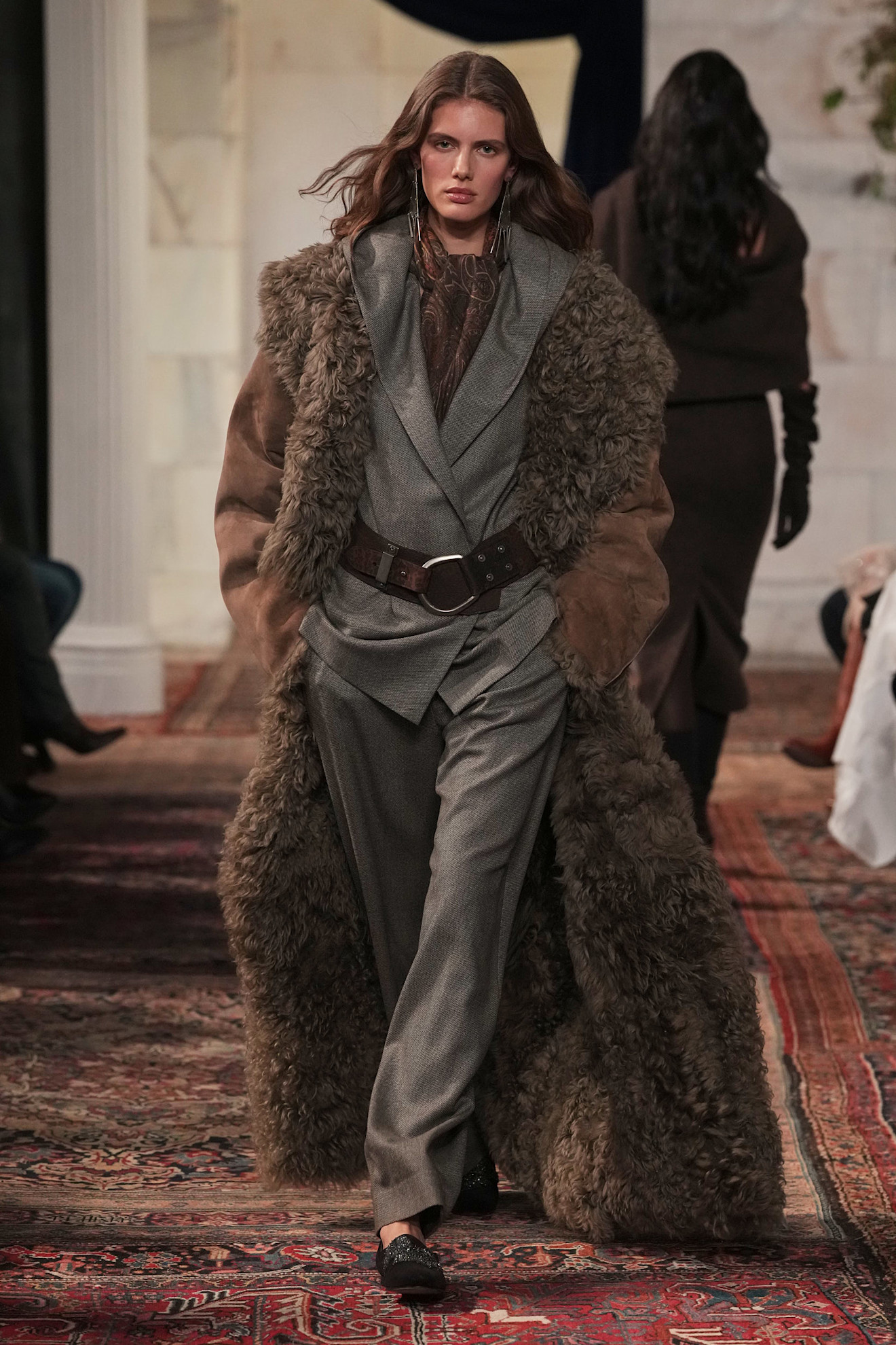 models walk the Ralph Lauren Fall 2026 runway