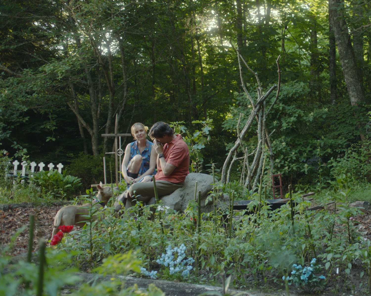 Radha Mitchell and William Miller in The Gardener