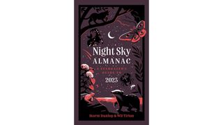 A book entitled Night Sky Almanac depicts moonlit nature with a solar system backdrop