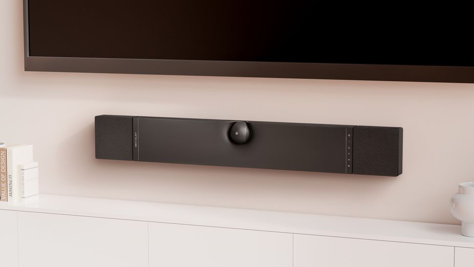 This Dolby Atmos soundbar uses a spaceage design to tailor audio to