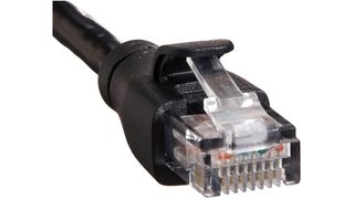 Close up of Amazon Basics Cat6 Cable
