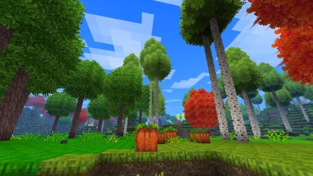 A screenshot showing trees and sky