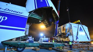 The European Service Module that will power the first crewed Artemis mission to the moon in 2023 is departing Germany aboard an Antonov aircraft.