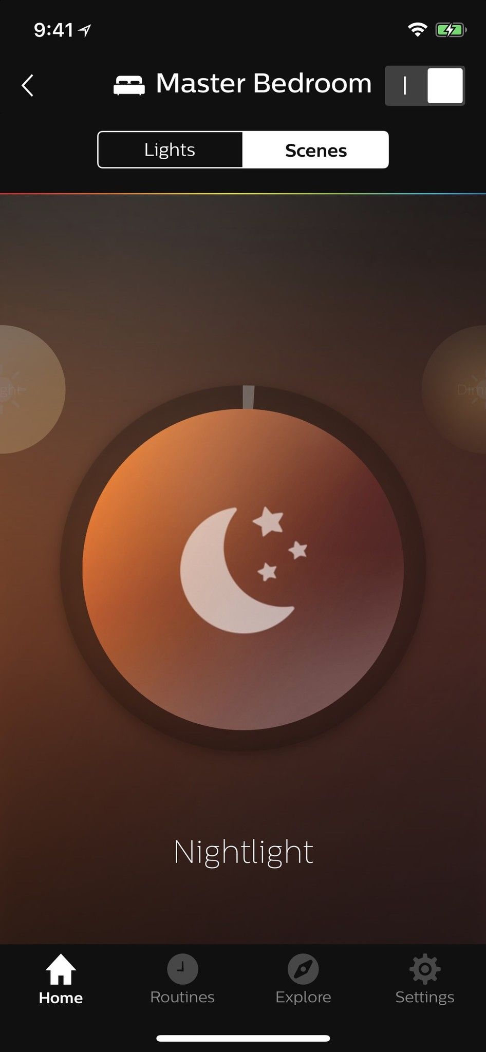Philips Hue Nightlight scene