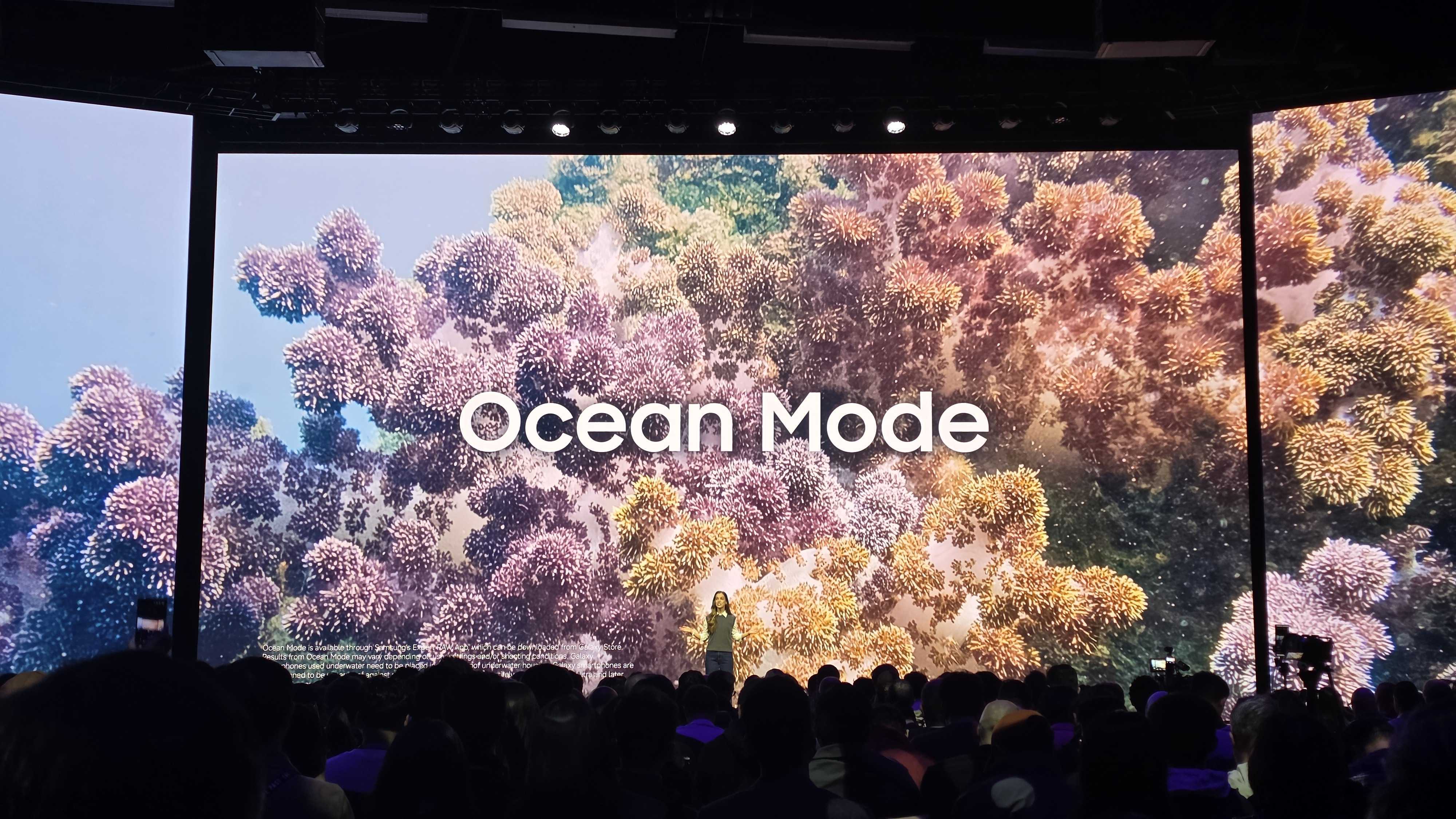 The new Ocean Mode on the Galaxy S26's camera