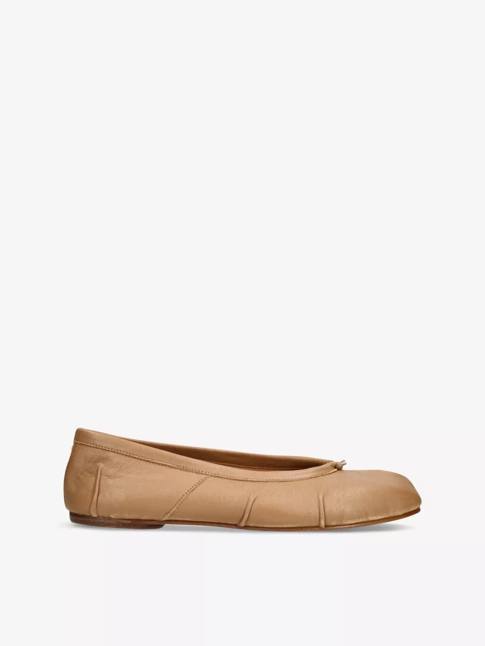 Tabi Split-Toe Leather Ballet Flats