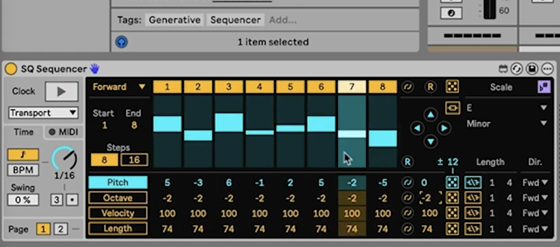 Ableton SQ Sequencer