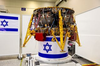 The nonprofit SpaceIL and Israel Aerospace Industries (IAI) plan to launch a robotic lunar landing mission atop a SpaceX Falcon 9 rocket in December 2018.