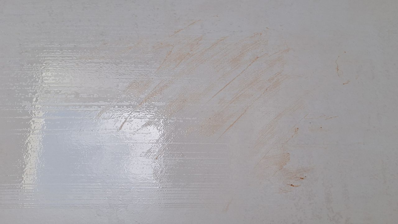 Tiled floor after 2 passes with Roborock Q7 M5 mop