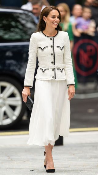 The Princess of Wales wearing a Self-Portrait dress