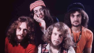 Jethro Tull posing for a photograph in the early 1970s