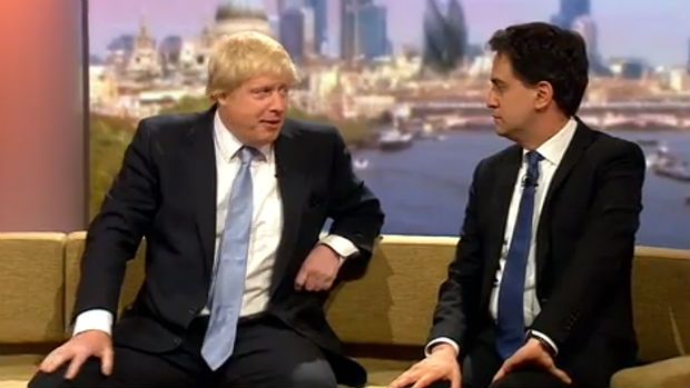 Boris Johnson and Ed Miliband