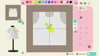 Designing clothing in Animal Crossing: New Horizons