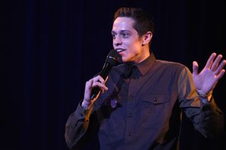 Actor Pete Davidson performs onstage at NRDC STAND UP! for the planet 2017 on April 25, 2017 in Beverly Hills, California.