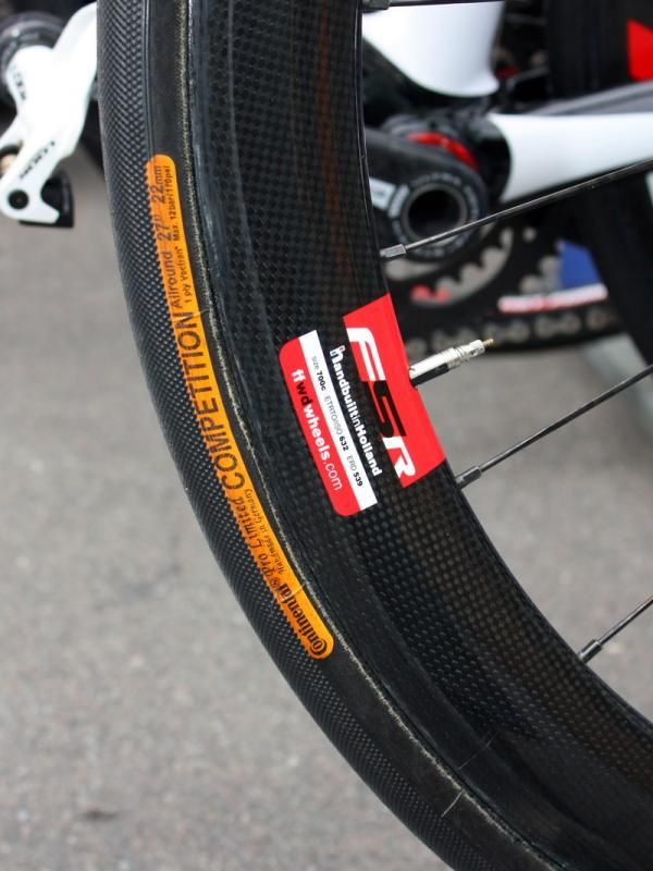 Quick Step's FFWD wheel sponsor is likely proud to see the Giro start in Amsterdam, as the wheels are built not far from there.