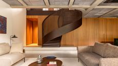 Brasília apartment, Moira apartment with central twisting staircase