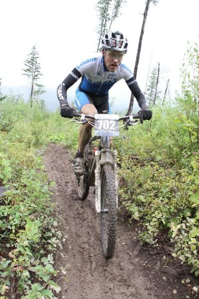 Carl Decker of Team Giant is back on the bike after a weekend behind the wheel at X-Games