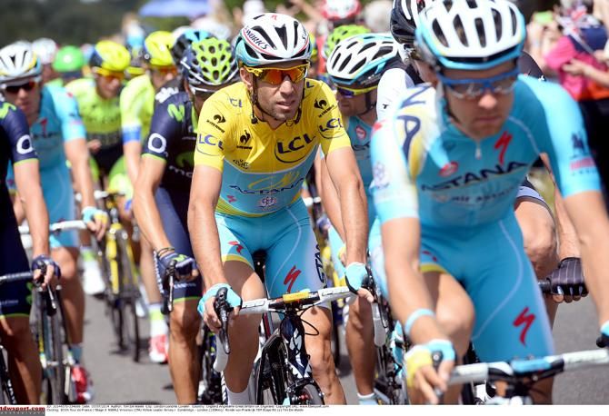 Astana protects Vincenzo Nibali, leader of the Tour de France