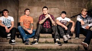 Parkway Drive posing for a photo in 2010