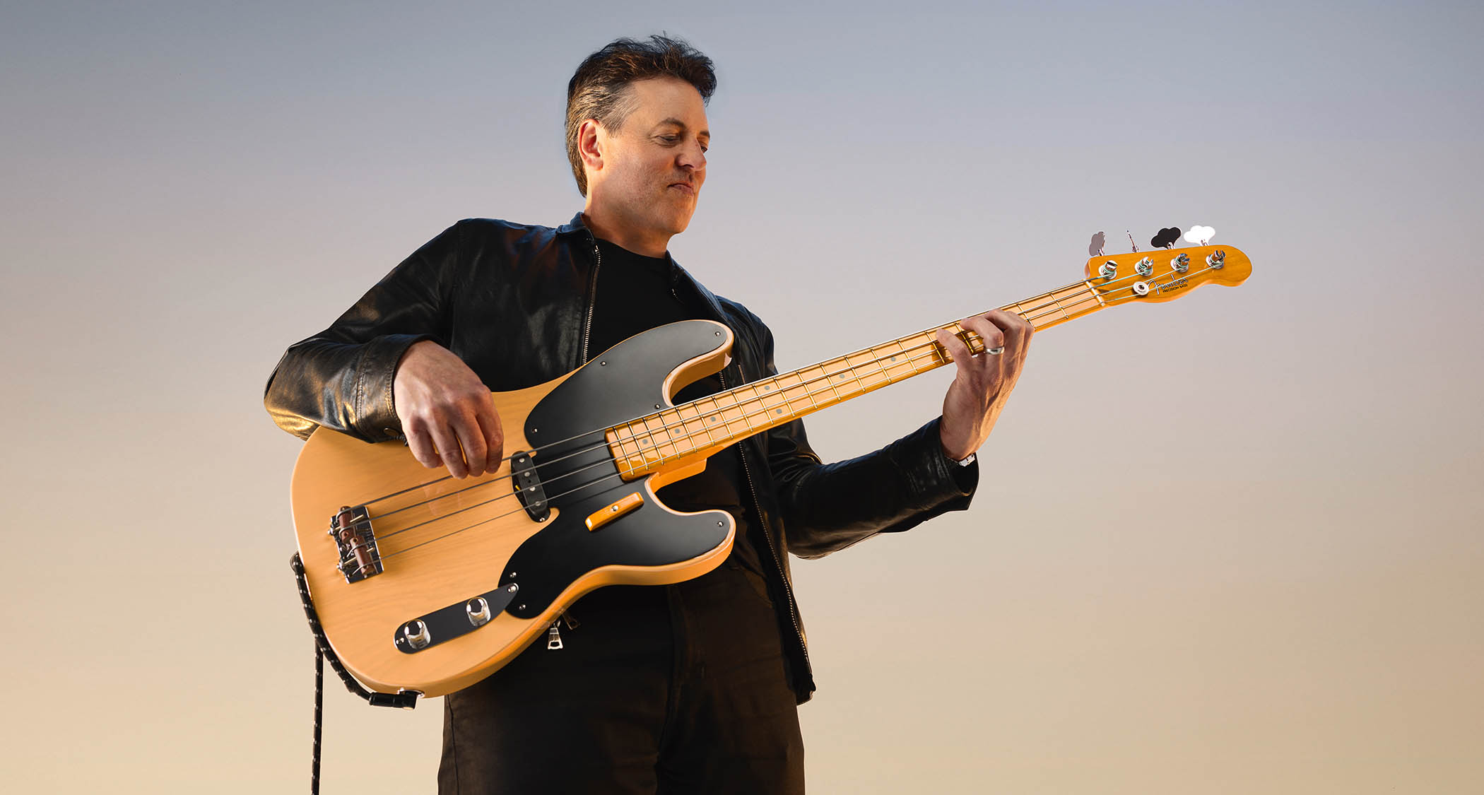 Sean Hurley plays the Fender 75th Anniversary Precision Bass Collection 